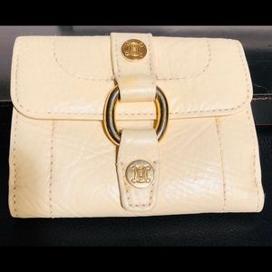CÉLINE LIGHT YELLOW TRIFOLD WALLET, LIKE NEW